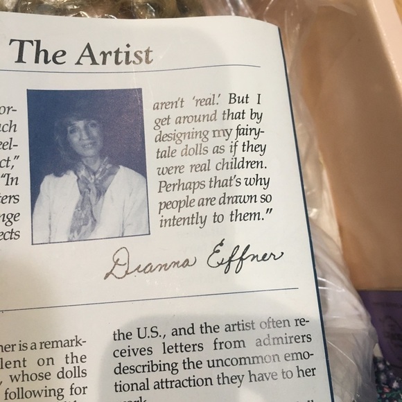 Cottage core Goldilocks EDWIN KNOWLES porcelain doll Heroins from the fairy tale - Picture 3 of 6